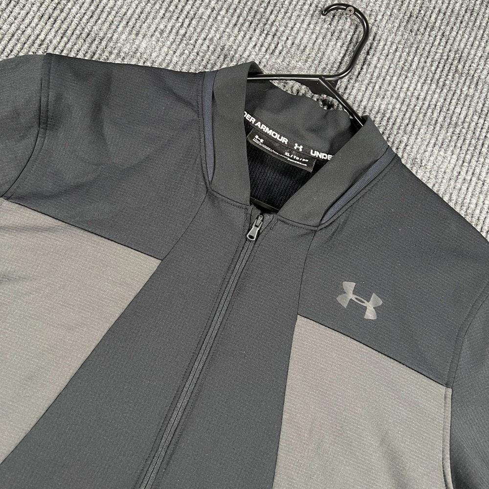 Under Armour Pullover Jacket Mens XL Extra Large Black Loose Fit Cold Gear 1/4